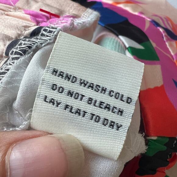 Her Bottari Multicolor Abstract Tropical Wide Leg Pants Size M - Picture 6 of 6